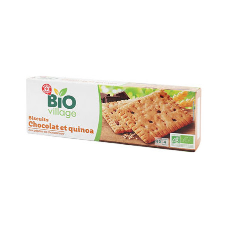 Biscuits chocolat et quinoa BIO VILLAGE 160g