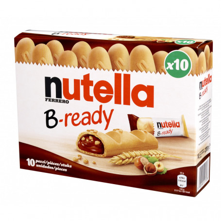BISCUIT B-READY X10 NUTELLA 250G