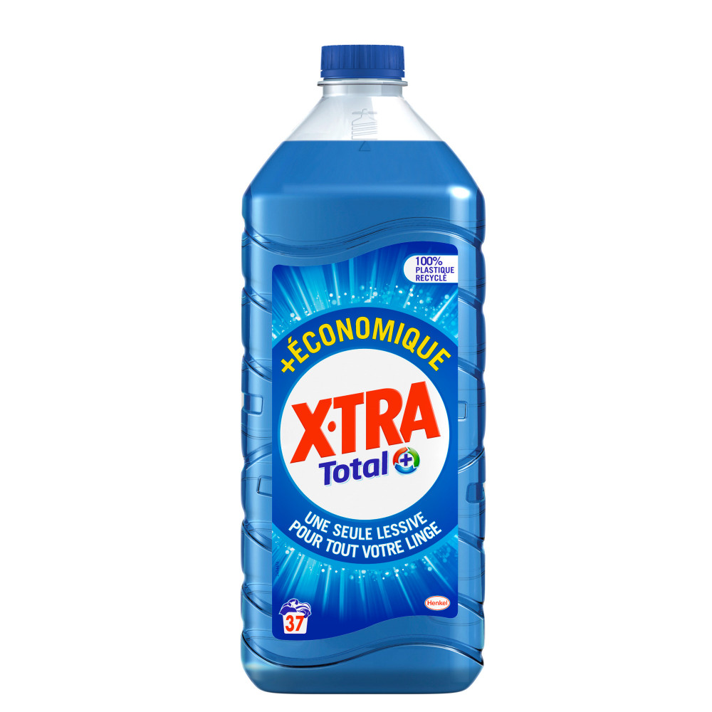 XTRA - Lessive Liquide - Total EcoPack 1.85L - 37 lavages - Drive