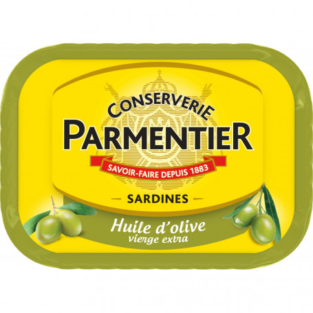 Sardines huile olive PARMENTIER 135G