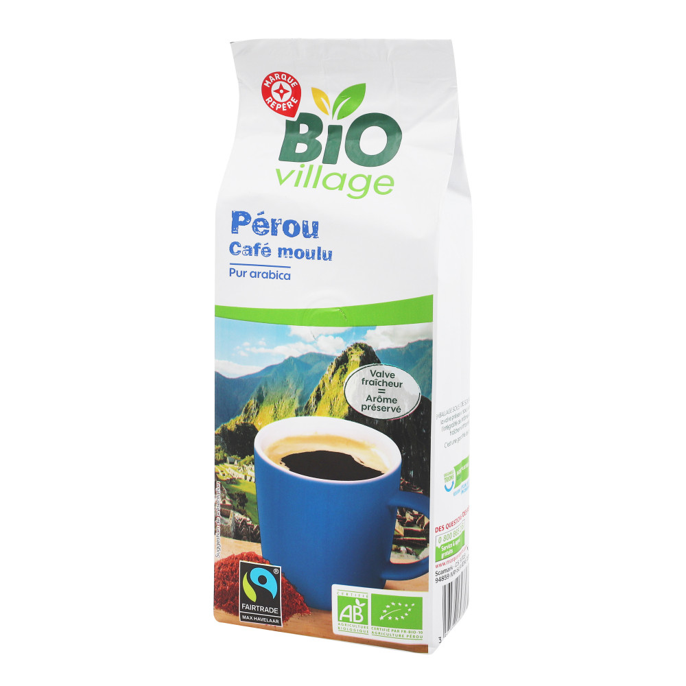 Café moulu Pérou - BIO VILLAGE 250g - Drive Z'eclerc