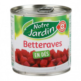 Betteraves en dés - Notre Jardin - 265 g