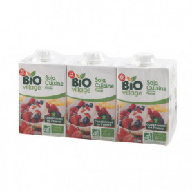 Soja cuisine BIO VILLAGE 3x200ml