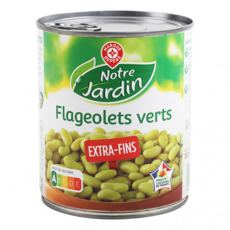 FLAGEOLET VERT EXTRA-FINS NOTRE JARDIN 530 GRS