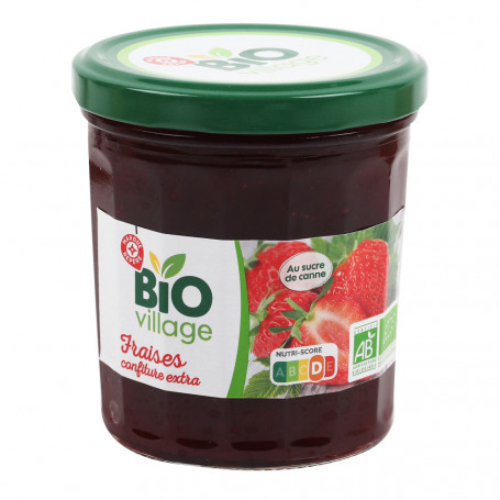 Confiture extra de fraise - BIO VILLAGE 370g