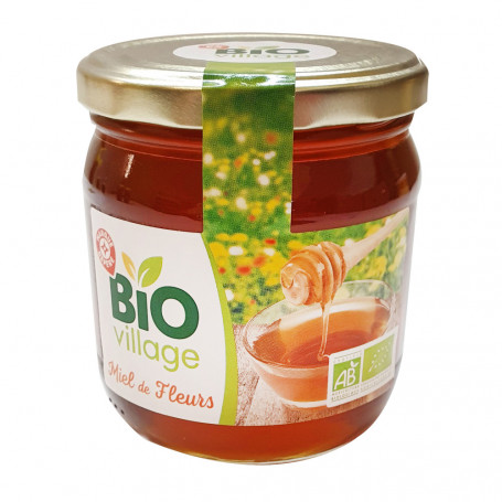 MIEL FLEURS LIQUIDE BIO VILLAGE 500GRS