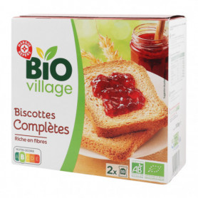 Biscottes complètes x36 BIO VILLAGE 300g