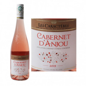 Vin rosé Les Caractères Cabernet d'Anjou AOC - 75cl
