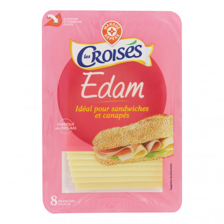 EDAM TRANCHETTE - LES CROISES - 8T 40%MG 200G