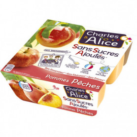 Pommes peches - Charles & Alice - 4 X 97g