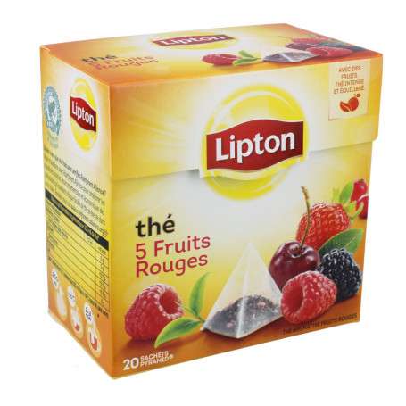 Thé Noir 5 Fruits Rouges Lipton X20 sachets