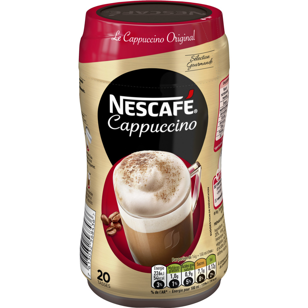 Cappuccino, Café soluble NESCAFE 280Grs - Drive Z'eclerc