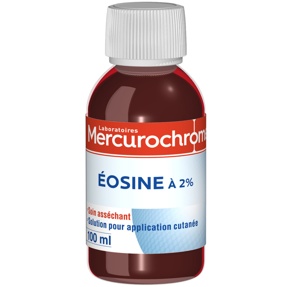 Eosine 2% Mercurochrome en bouteille - 100ml - Drive Z'eclerc