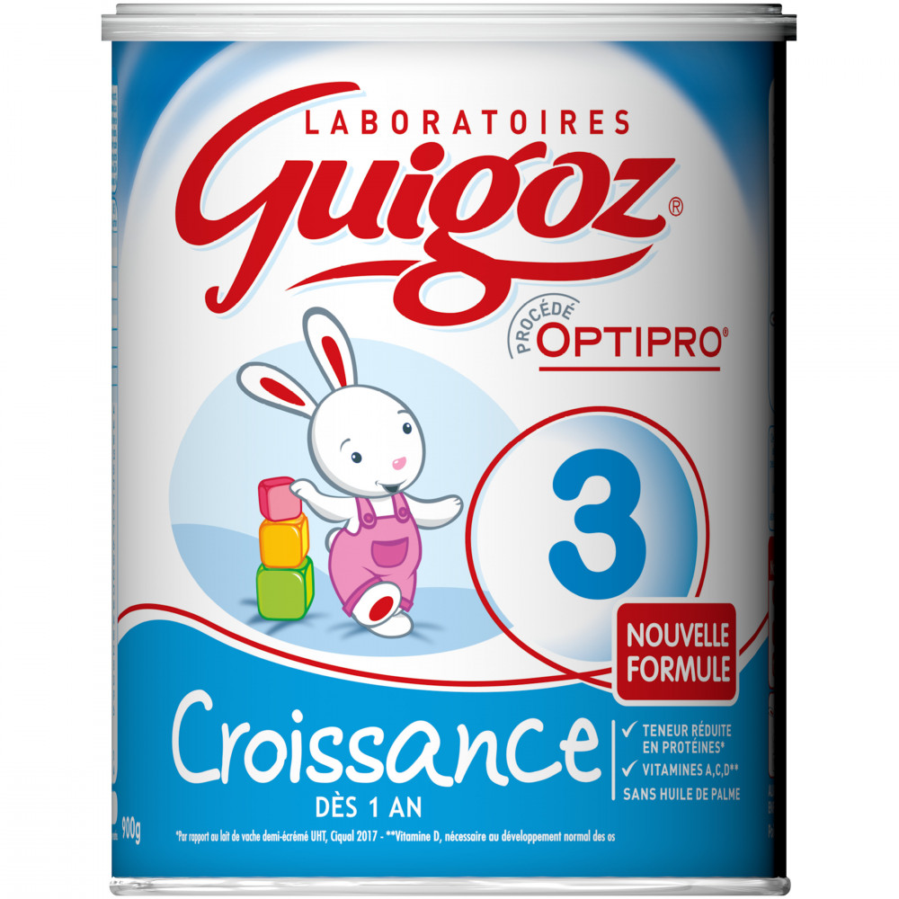 Guigoz croissance 3ème âge optipro - repas bébé de 1 à 3 ans