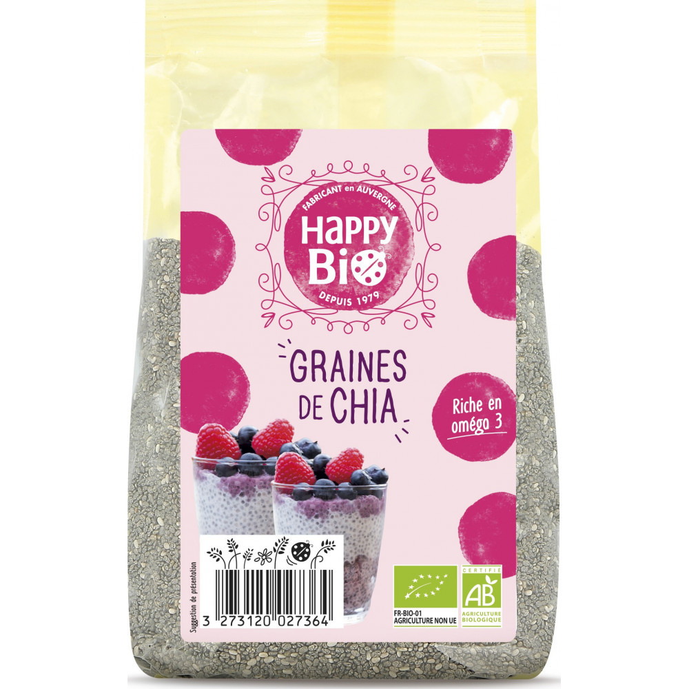 Graine de chia bio HAPPY BIO 250G - Drive Z'eclerc