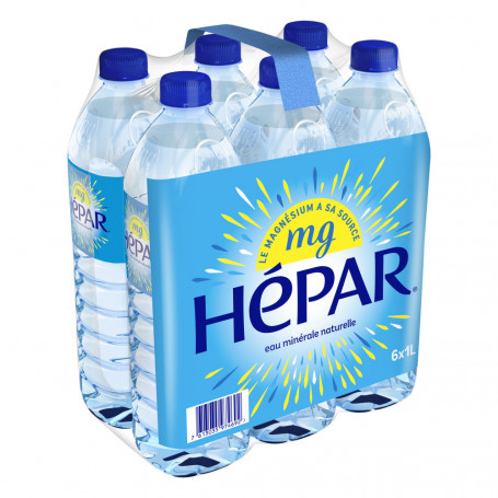 eau minérale naturelle HEPAR 6 x 1L