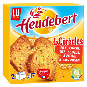 Biscottes aux 6 Céréales Heudebert LU 300grs