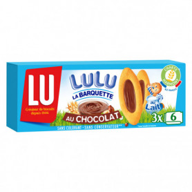 Biscuit Lulu La Barquette Chocolat Noisettes LU 120Grs