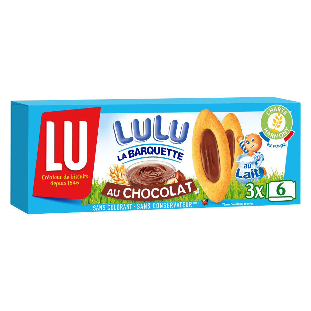 Biscuit Lulu La Barquette Chocolat Noisettes LU 120Grs - Drive Z'eclerc