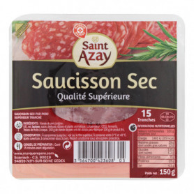 SAUCISSON SEC 15T ST AZAY 150G
