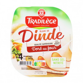 Blanc de dinde - TRADILEGE- 4 tranches- 160G