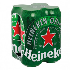 Bières Heineken 4X50CL Canettes