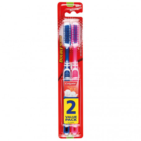 Brosse à dents double action x2 COLGATE