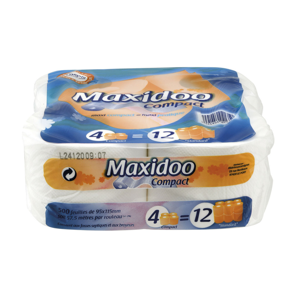 Papier toilette compact 4x Maxidoo - Drive Z'eclerc
