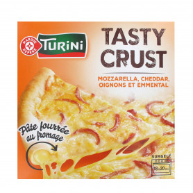 Pizza tasty crust 3 fromages fourrée fromage - Turini - 450 g