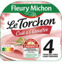 JAMBON TORCHON SANS COUENNE A L ETOUFFE 4 TRANCHES - 160G