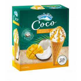 CONE X4 PITON DES NEIGES COCO MANGUE 288G