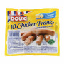 SAUCISSES POULET FROMAGE X10 DOUX 340GR