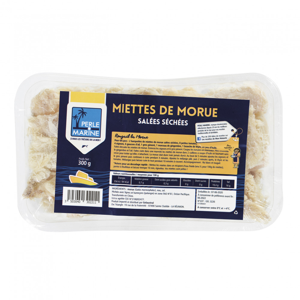 Morue salée séchée - Sans marque - 1,350 kg