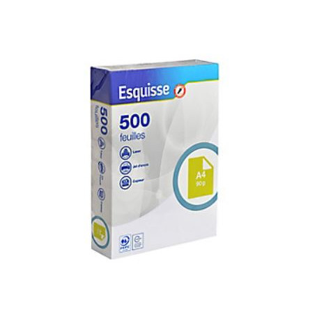 Feuilles blanches Esquisse A4 90g - 500 feuilles - Drive Z'eclerc