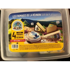 Lot de 4 fromages de la Réunion : Piton Maido, Brie de Mont Bébour, Cap noir et Petit tamarin