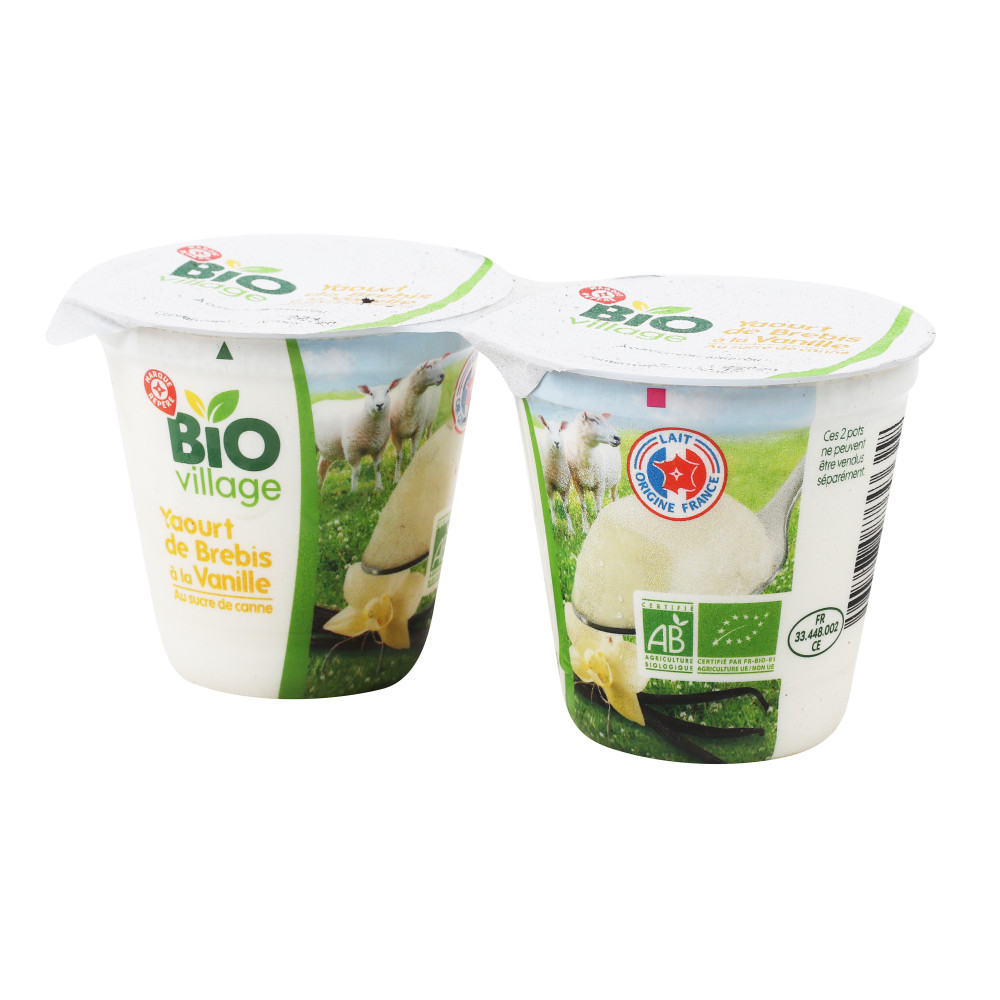 Yaourt Brebis Vanille Bio Village 2x125g Drive Z Eclerc Yaourt Brebis Vanille Bio Village 2x125g Drive Z Eclerc