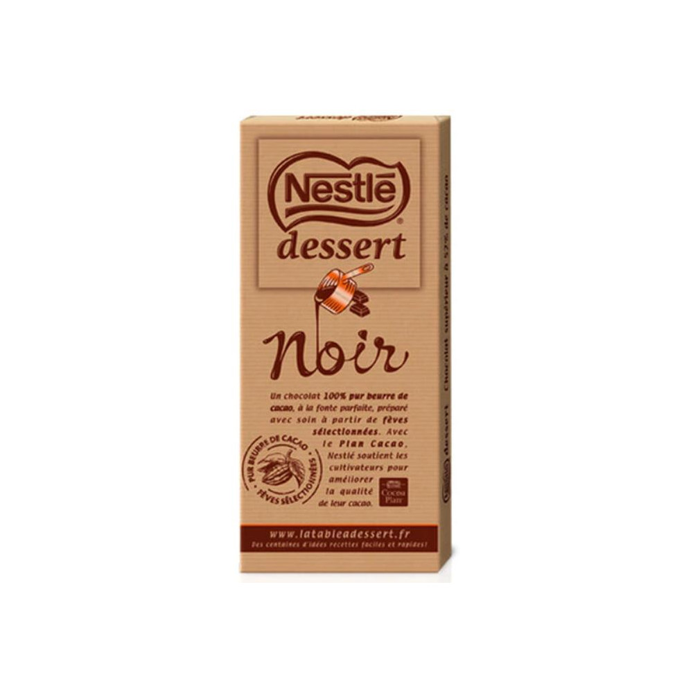 Poids D'une Tablette De Chocolat Nestlé Dessert