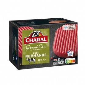Grand Cru de Charal - Race Normande 12 % MG 10 x 100 g surgelé