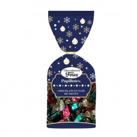CHOCOLATERIE DU FOREZ - PAPILLOTES CHOCOLATS ET PATES DE FRUITS 840G