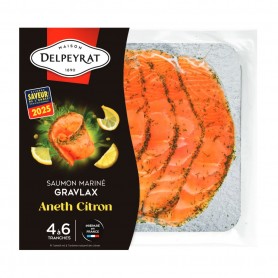 Saumon mariné façon gravlax aneth citron 100 g