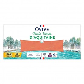 TRUITE FUMEE D'AQUITAINE 8 TRANCHES MINIMUM 250g