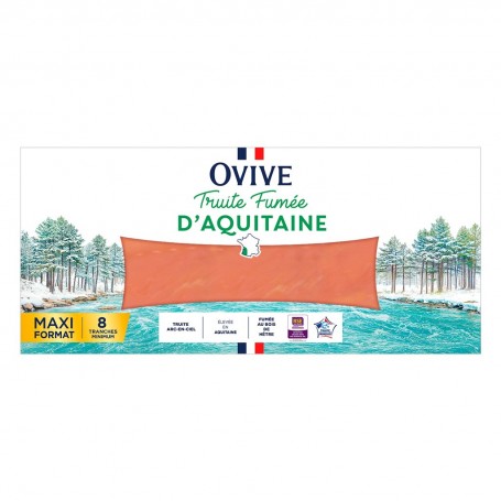 TRUITE FUMEE D'AQUITAINE 8 TRANCHES MINIMUM 250g