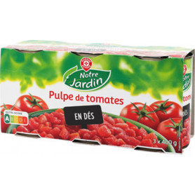 PULPE TOMATE (3X400Grs) NOTRE JARDIN 1.2KG