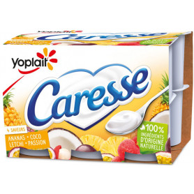 YAOURT CARESSE SAVEUR DES ILES 12X125G YOPLAIT