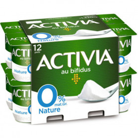 Yaourts Bifidus Activia Danone Nature, 0% mg 12x110g