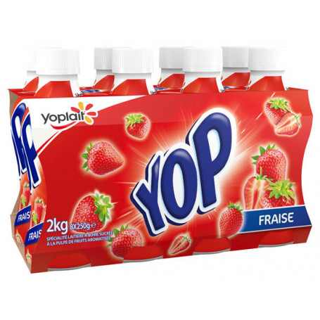 YOP 8X250G FRAISE MONEY YOPLAIT