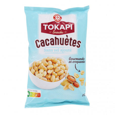 CACAHUETES sans sel ajouté TOKAPI 200G