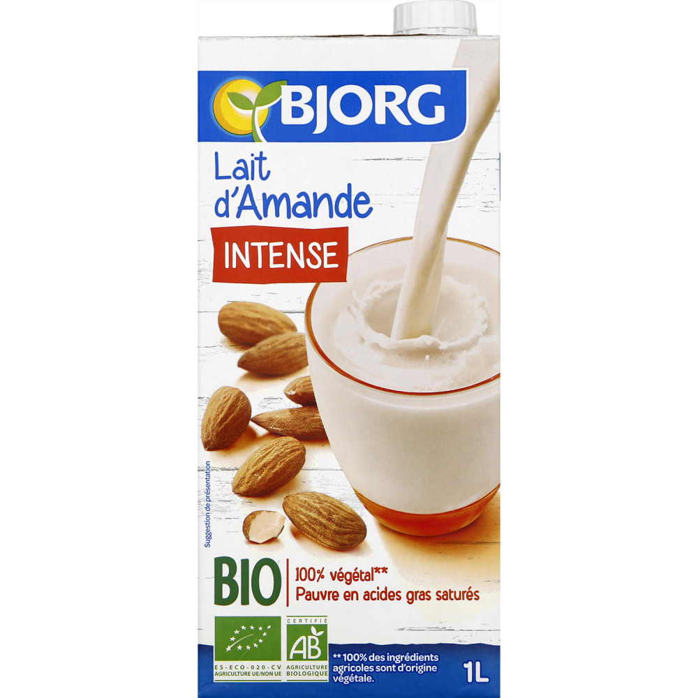 LAIT D'AMANDE INTENSE BIO - BJORG - 1L - Drive Z'eclerc