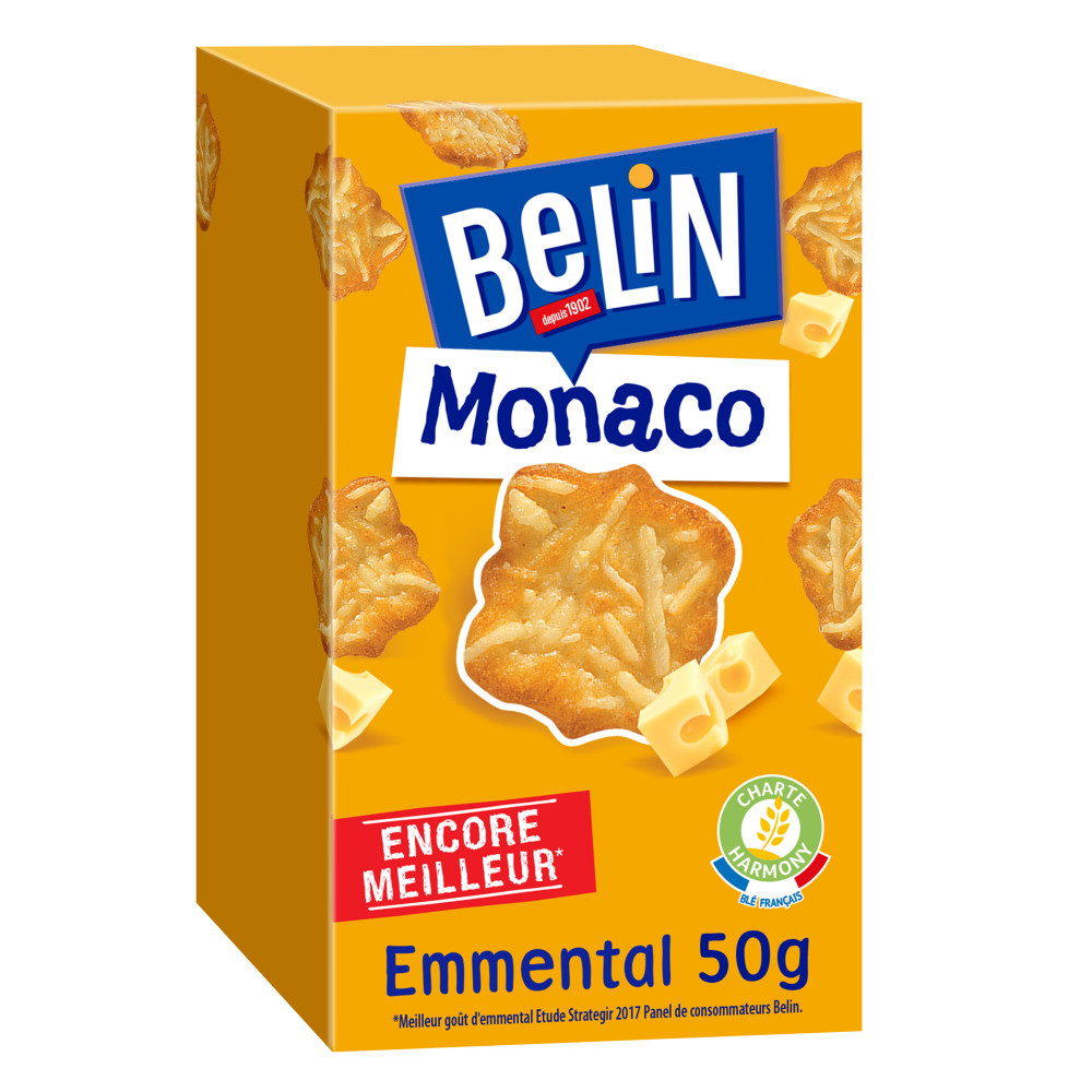 CRACKERS MONACO EMMENTAL BELIN 50G Drive Z'eclerc