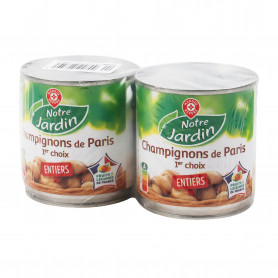 CHAMPIGNON ENTIER 1/4 NOTRE JARDIN 2 x 115 GRS